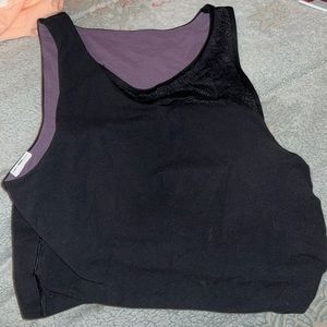 Black and Purple reversible tank.
